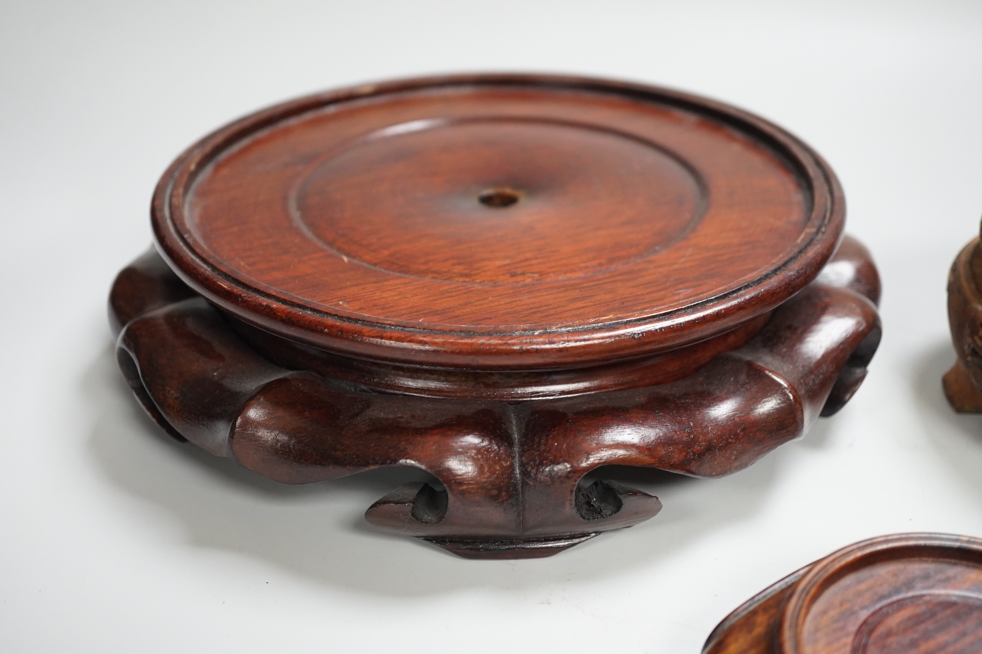 Three Chinese hardwood stands